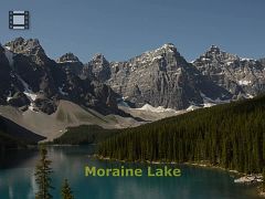 Moraine Lake Near Lake Louise